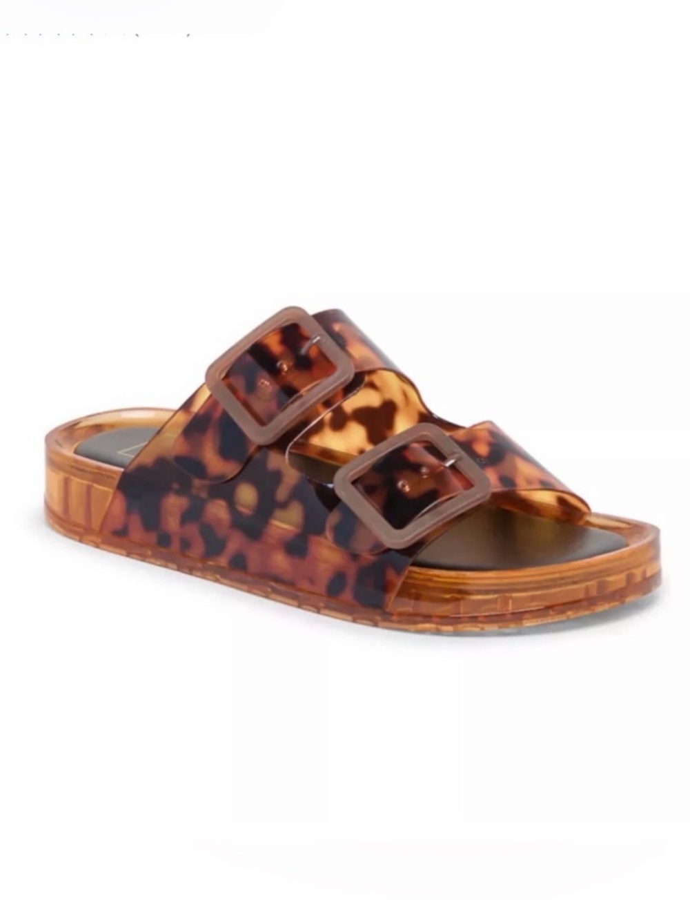 Madden Girl | NWT Tortoise Brown Double-Buckle Sandals